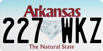 AR license plate 227WKZ