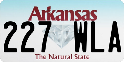AR license plate 227WLA