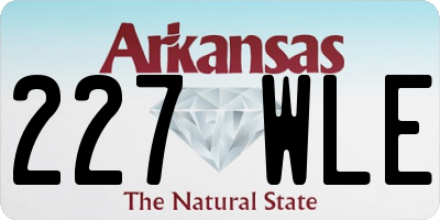 AR license plate 227WLE
