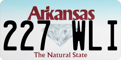AR license plate 227WLI