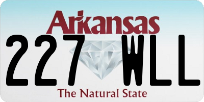AR license plate 227WLL