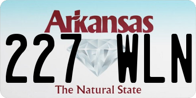 AR license plate 227WLN