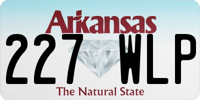 AR license plate 227WLP