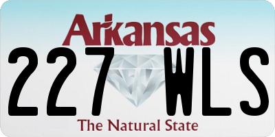 AR license plate 227WLS