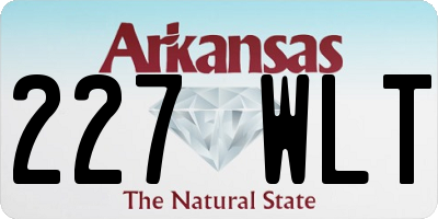 AR license plate 227WLT