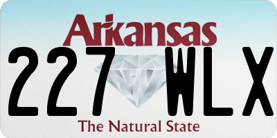 AR license plate 227WLX