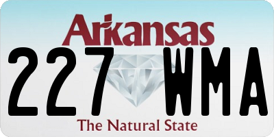 AR license plate 227WMA