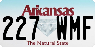 AR license plate 227WMF