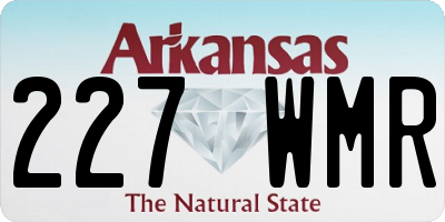 AR license plate 227WMR