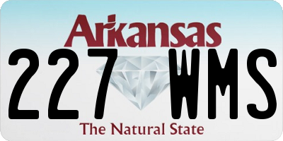 AR license plate 227WMS