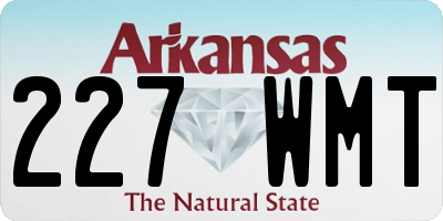 AR license plate 227WMT