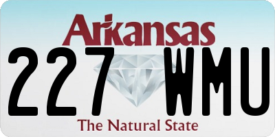 AR license plate 227WMU