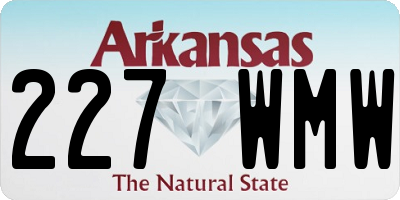 AR license plate 227WMW