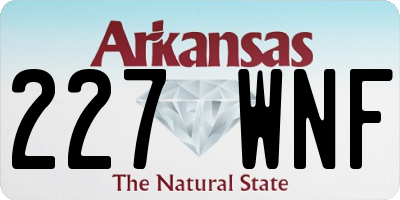 AR license plate 227WNF