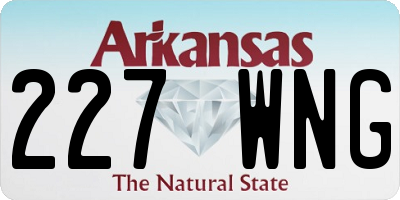 AR license plate 227WNG