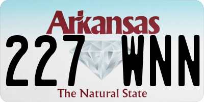 AR license plate 227WNN