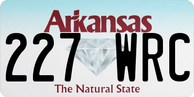 AR license plate 227WRC