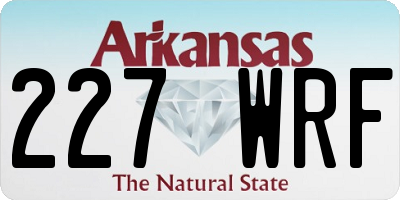 AR license plate 227WRF