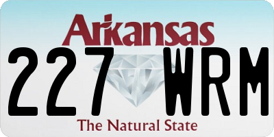 AR license plate 227WRM