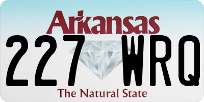 AR license plate 227WRQ