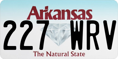 AR license plate 227WRV