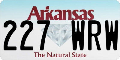 AR license plate 227WRW