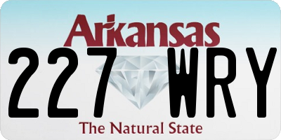 AR license plate 227WRY