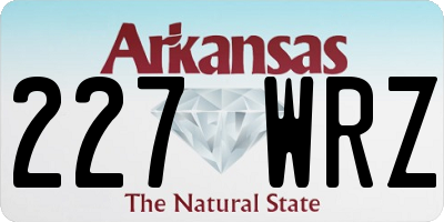 AR license plate 227WRZ