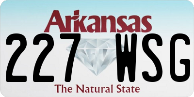 AR license plate 227WSG