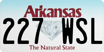 AR license plate 227WSL