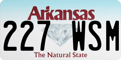 AR license plate 227WSM