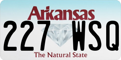 AR license plate 227WSQ