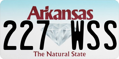 AR license plate 227WSS