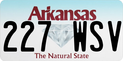 AR license plate 227WSV