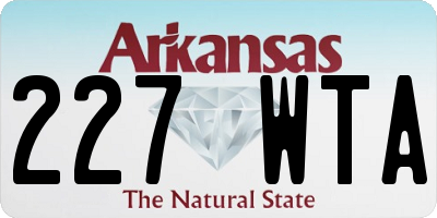 AR license plate 227WTA