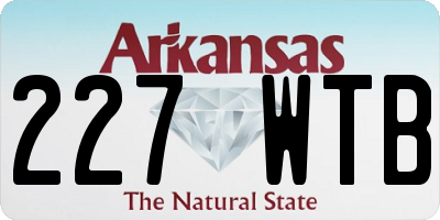 AR license plate 227WTB
