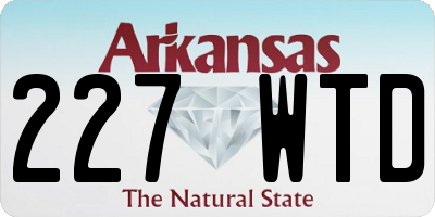 AR license plate 227WTD