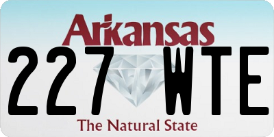 AR license plate 227WTE