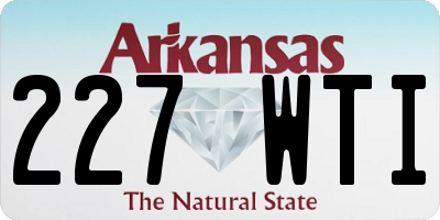 AR license plate 227WTI