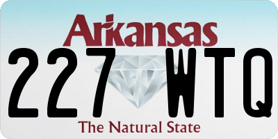 AR license plate 227WTQ