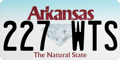 AR license plate 227WTS