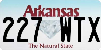 AR license plate 227WTX