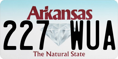 AR license plate 227WUA