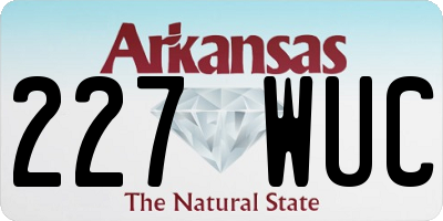 AR license plate 227WUC