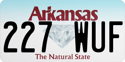 AR license plate 227WUF
