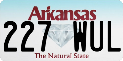 AR license plate 227WUL