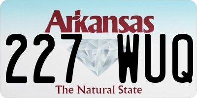 AR license plate 227WUQ