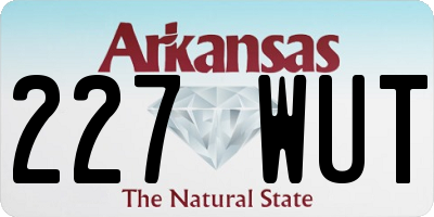 AR license plate 227WUT