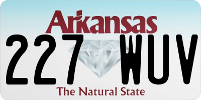 AR license plate 227WUV
