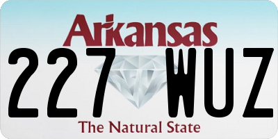 AR license plate 227WUZ